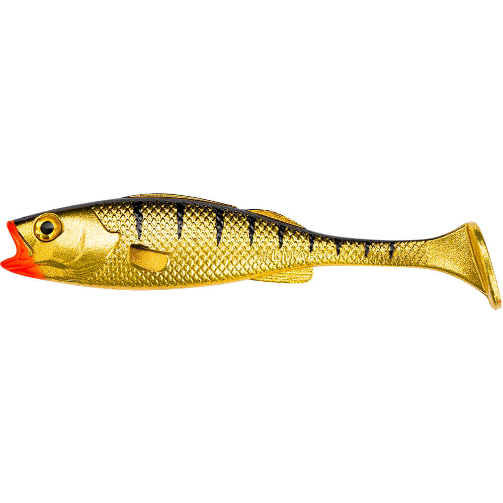 LMAB KÖFI Perch Shad 18 cm im Dekor Gold Tiger